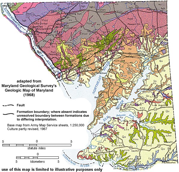 Cecil County Geologic Map (1968)